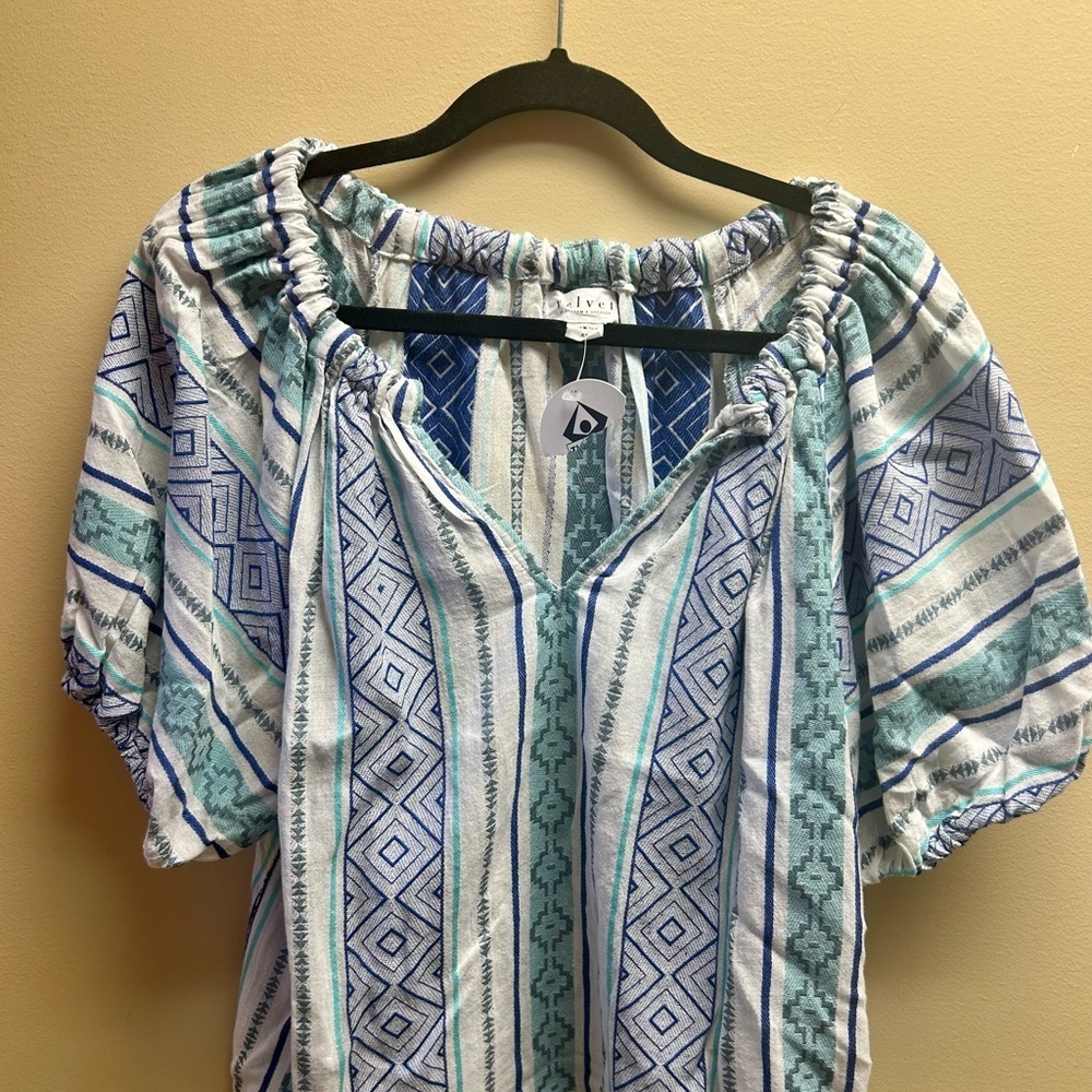 Velvet by Graham & Spencer Kimmy Jacquard Boho Top - Picture 3 of 5